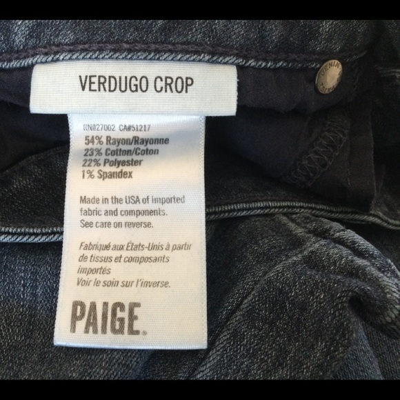 Paige Verdugo Crop Jeans in Shelby - Picture 10 of 10